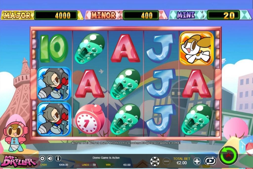 Mr Driller online slot reels by Ainsworth