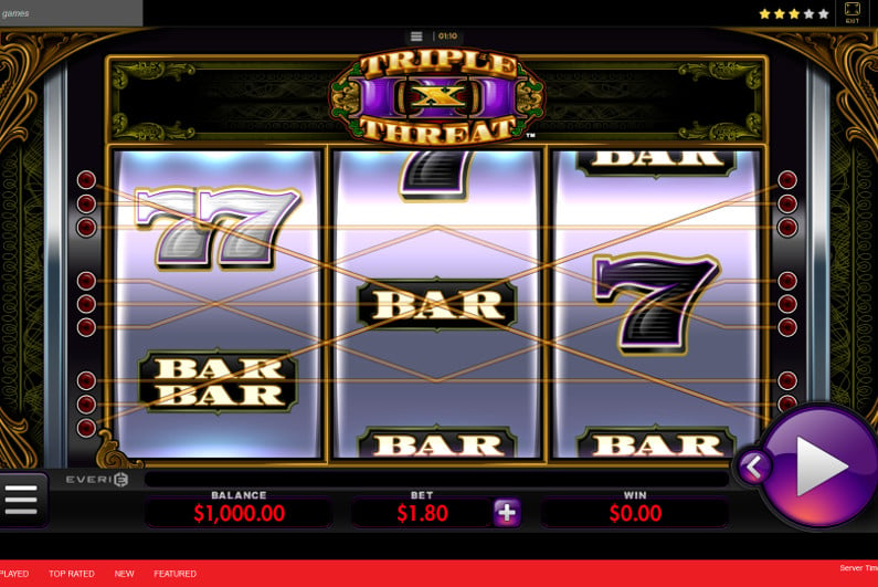 Triple Threat slots screenshot