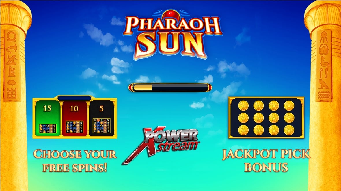 Pharaoh Sun slot game screen by AGS