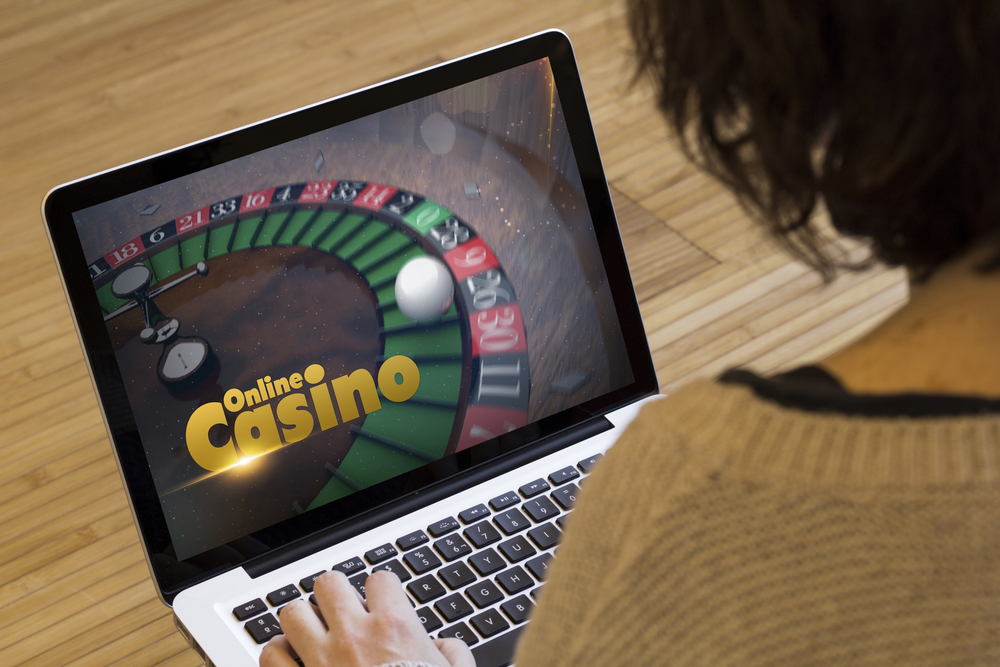 woman gambling at online casino