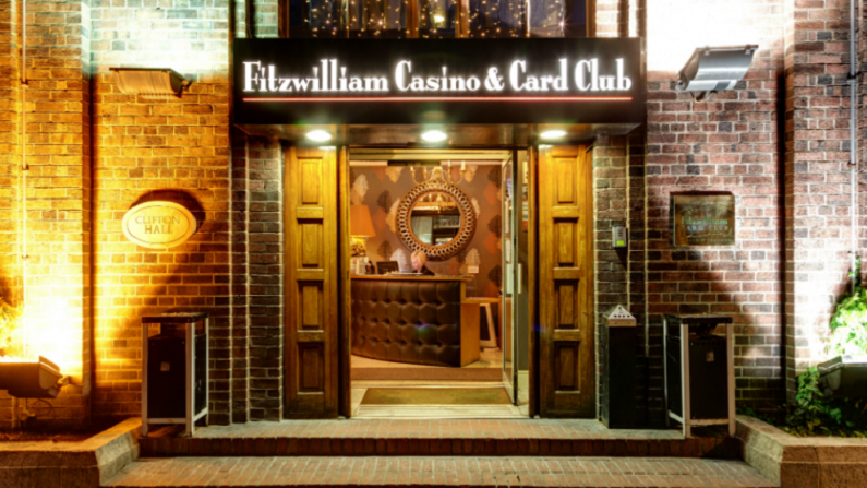 entrance to the Fitzwilliam Casino & Card Club in Dublin, Ireland