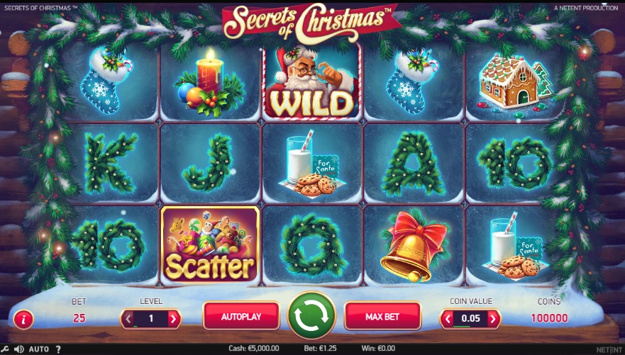 Secrets of Christmas slot by NetEnt