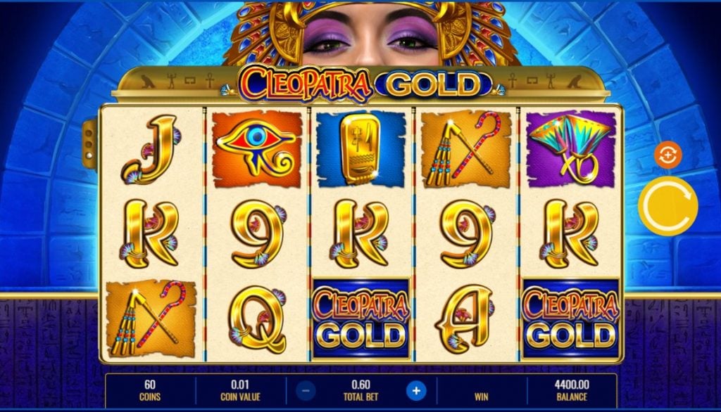 Cleopatra Gold slot reels from IGT