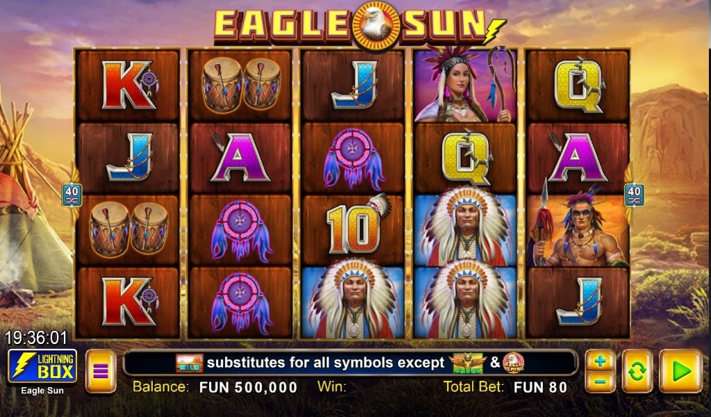 Eagle Sun slot by Lightning Box