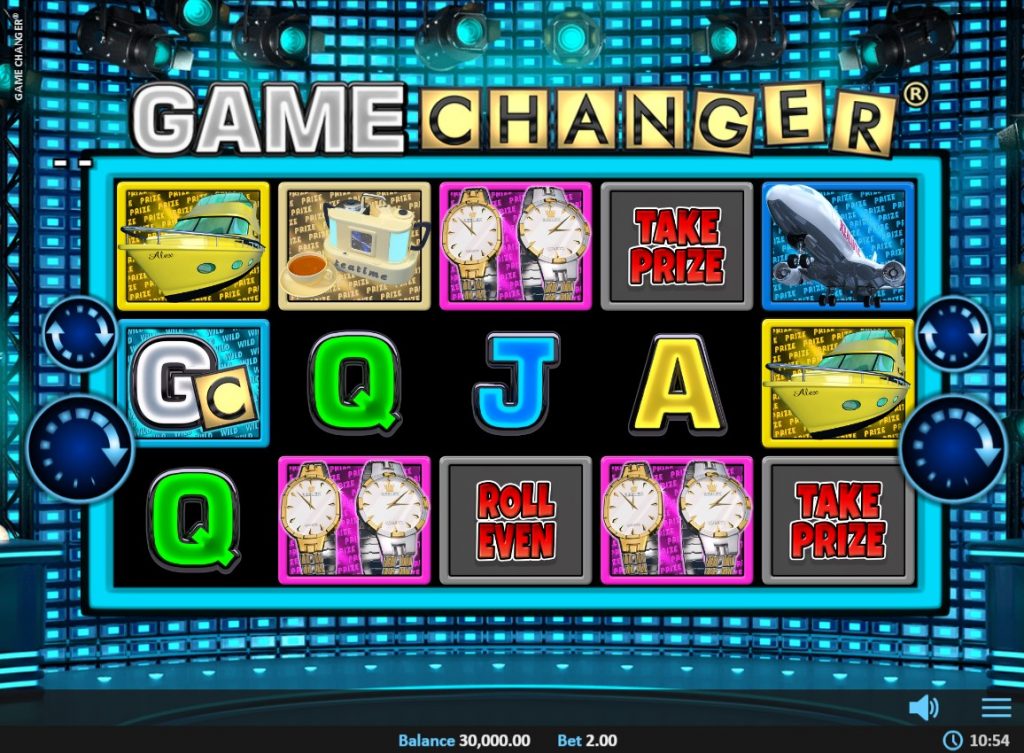 Game Changer slot reels from Realistic Games