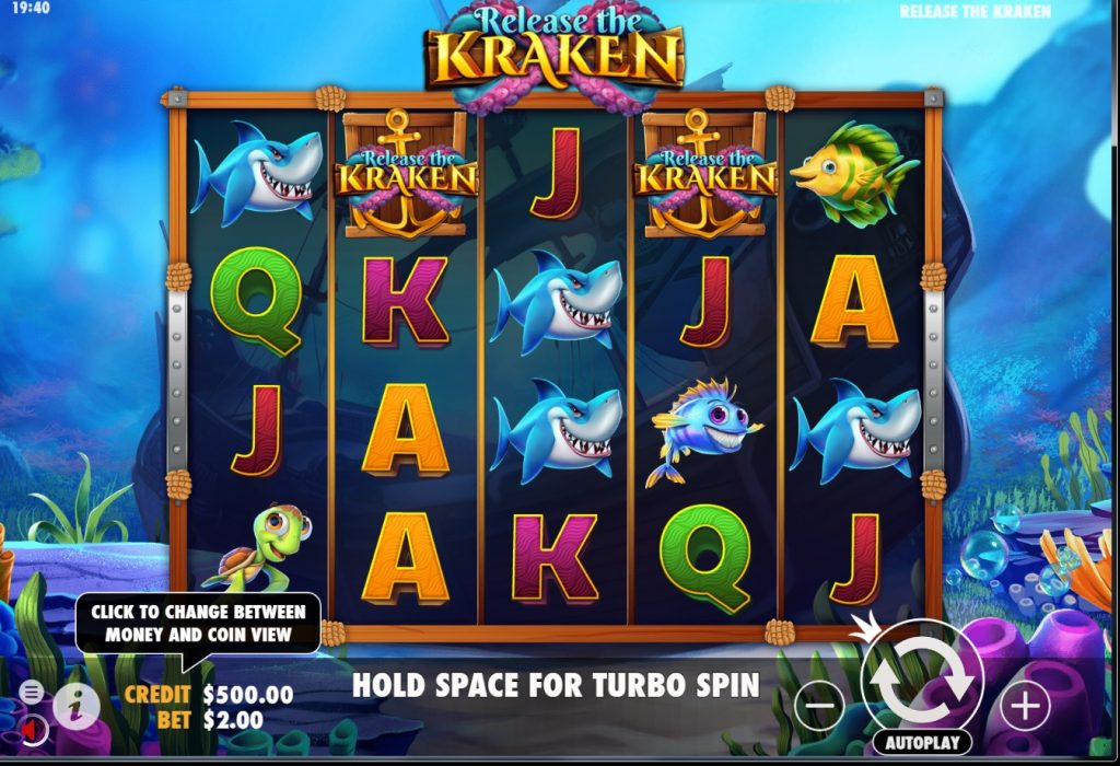 Release the Kraken slot title by Pragmatic Play