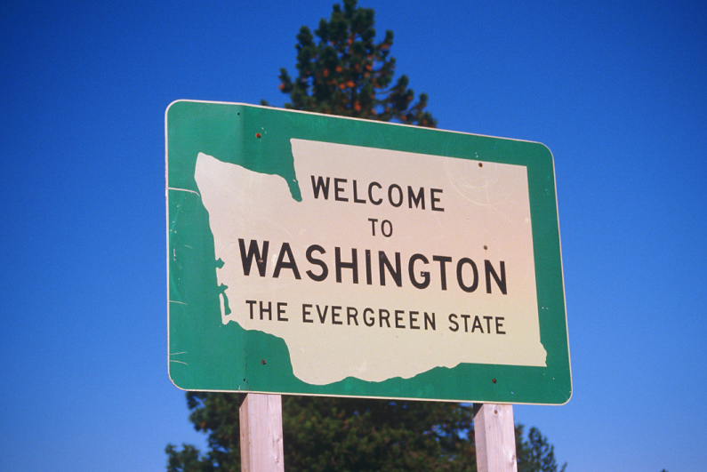 welcome to Washington sign