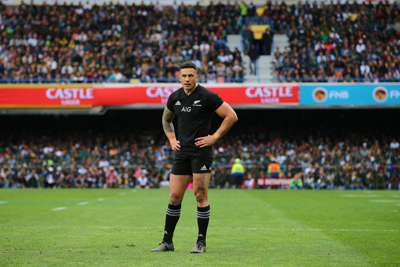 Sonny Bill Williams playing for New Zealand