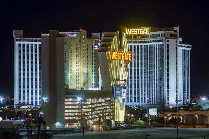 night view of the Westgate Casino