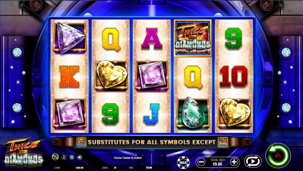 Twice the Diamonds slot reels from Ainsworth