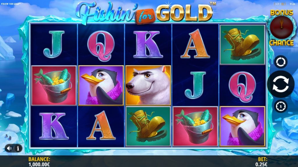 iSoftBet's Fishin' for Gold slot reels