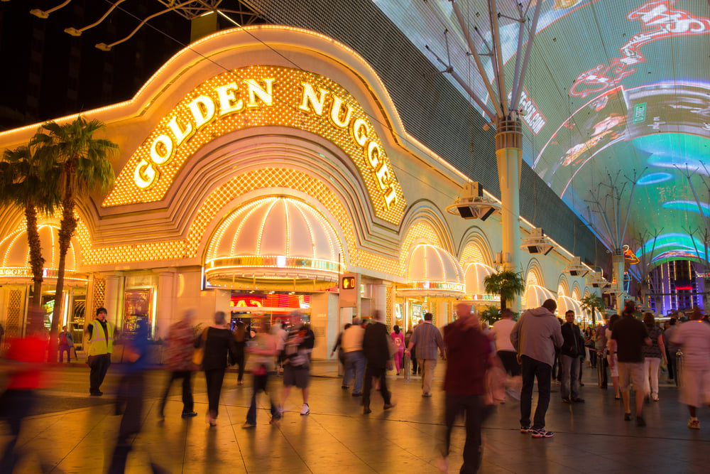 Golden Nugget casino facade