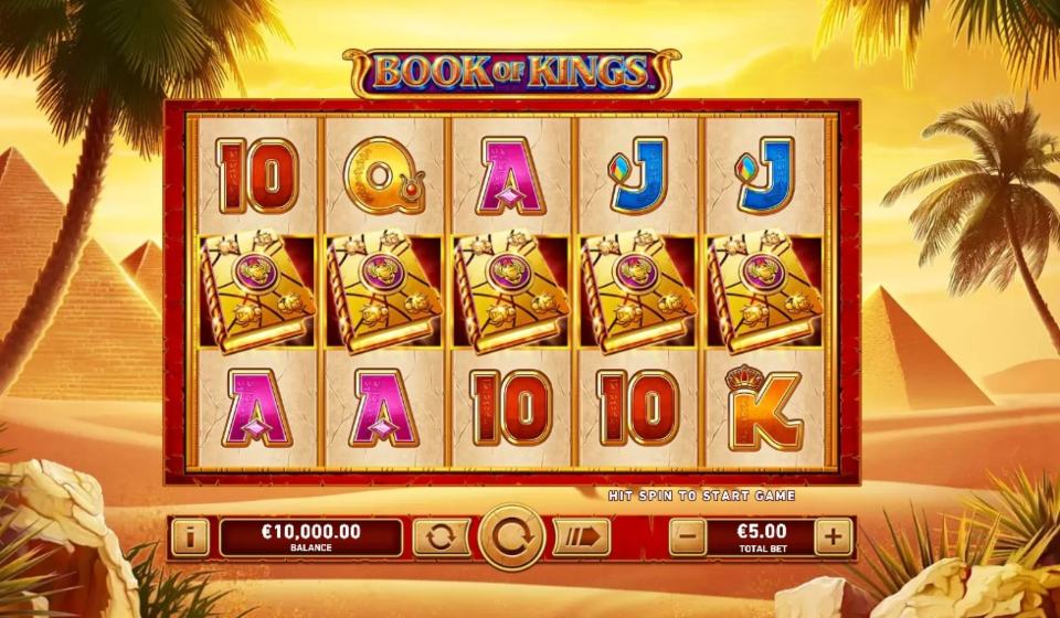 Book of Kings slot reels by Playtech