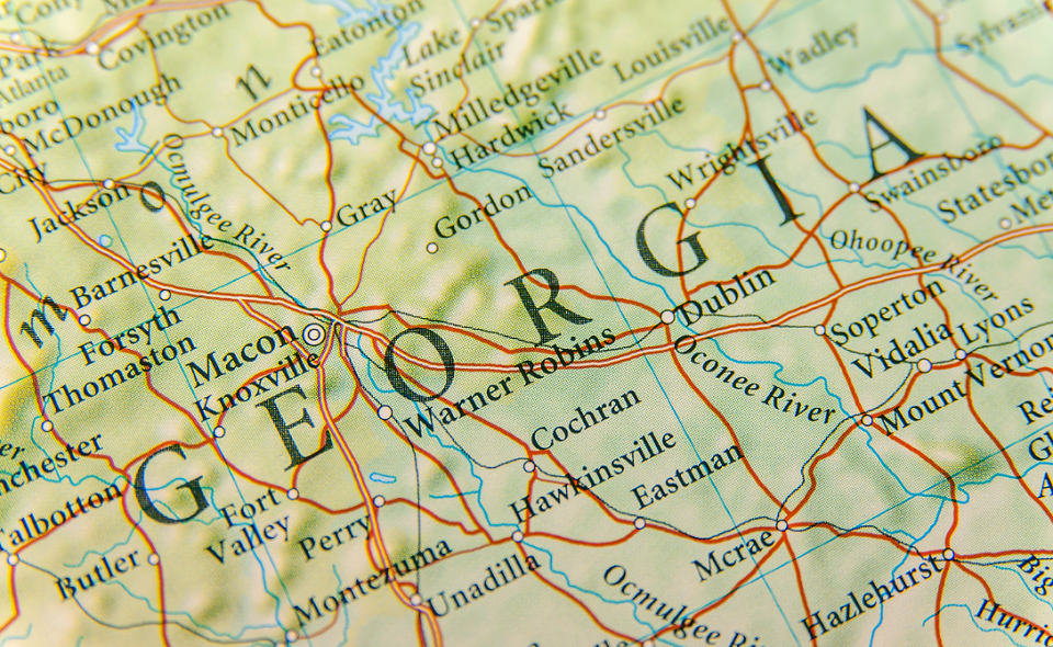 Georgia state map