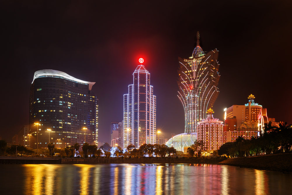 Macau nighttime cityscape