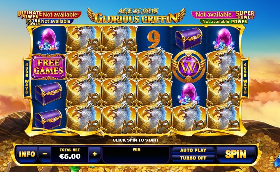 Age of the Gods: Glorious Griffin slot by Playtech