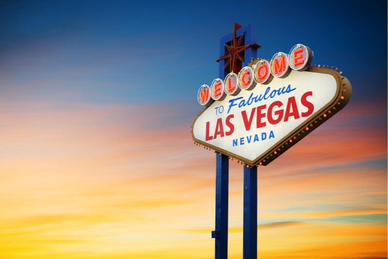 "Welcome to Fabulous Las Vegas Nevada" sign