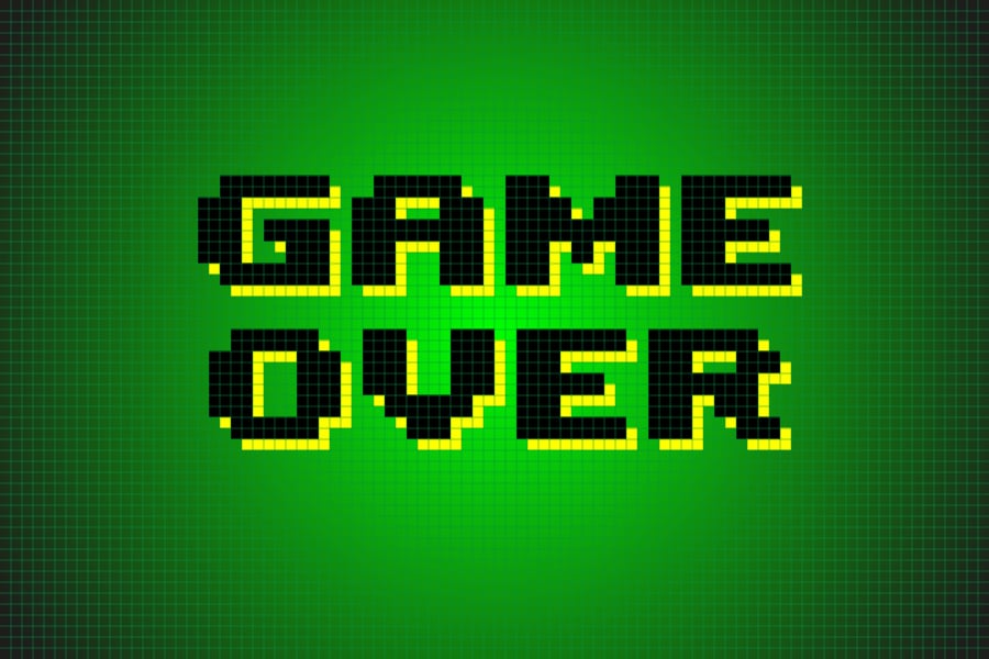game over sign