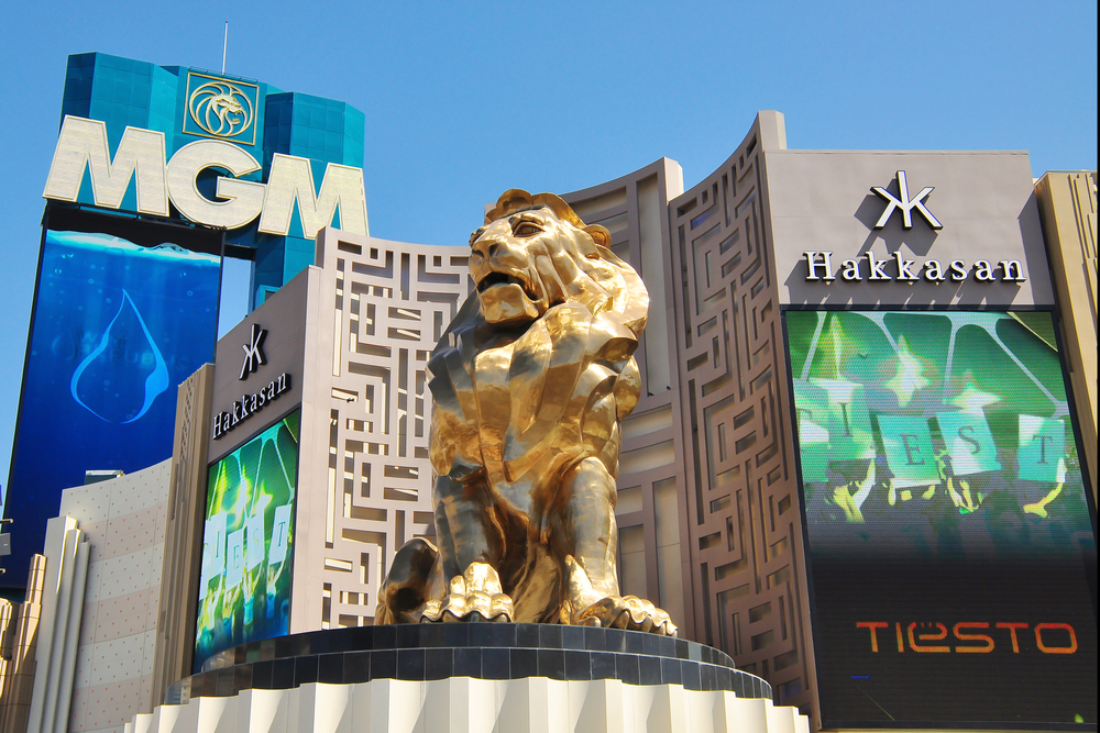 MGM Grand Las Vegas hotel casino on the Las Vegas Strip, Nevada