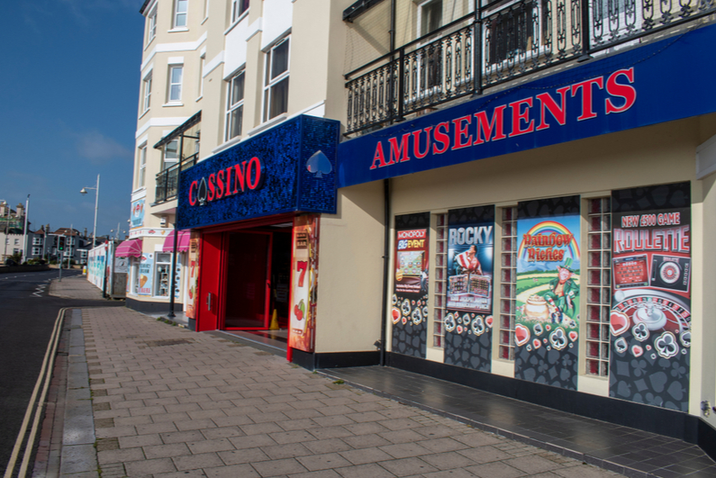 Gambling shop in the UK