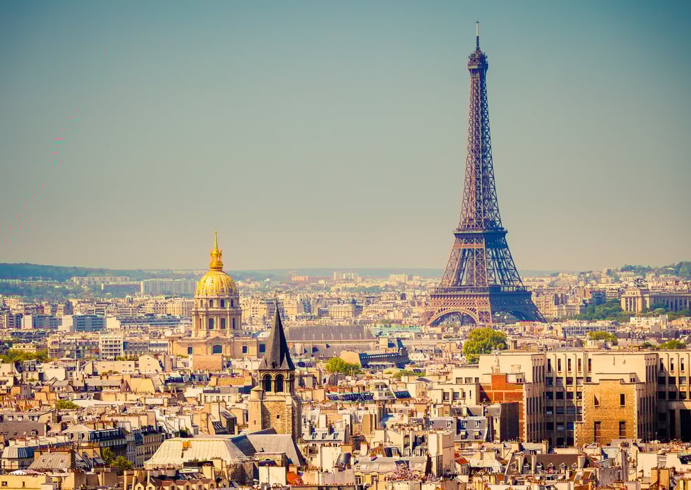 view of the Eiffel Tower in Paris