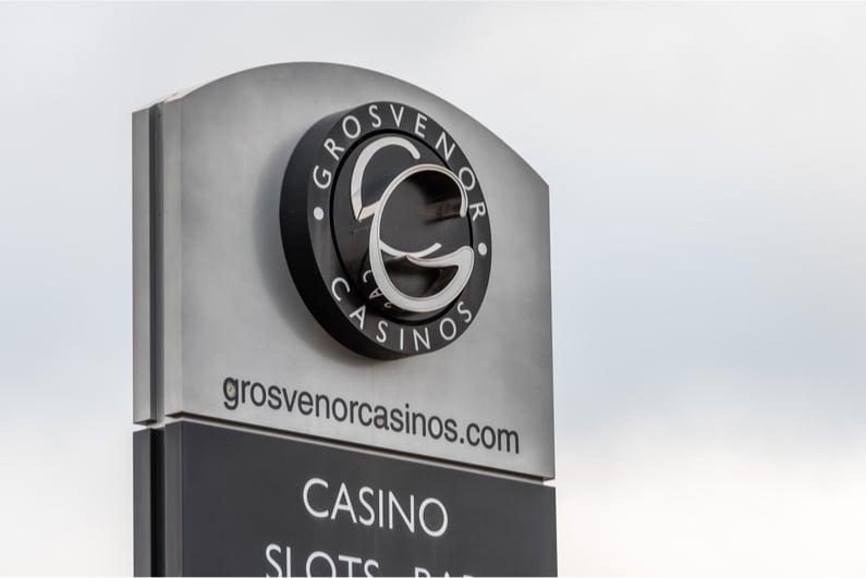 Grosvenor Casinos sign