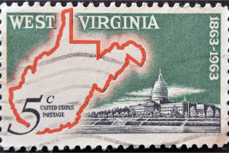 West Virginia postage stamp