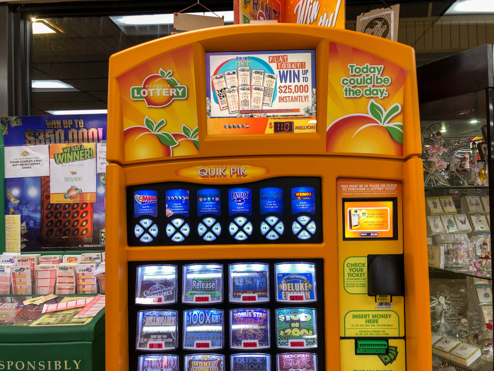 Georgia Lottery ticket machine