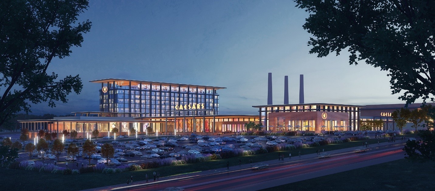 artist's impression of a casino resort in Danville, Virginia