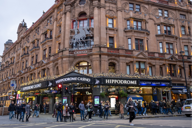 Londan's Hippodrome casino during the day