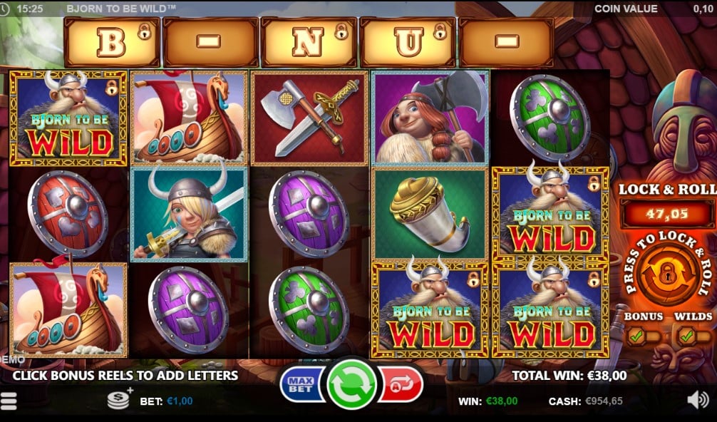 Bjorn to Be Wild slot reels by Games Inc.