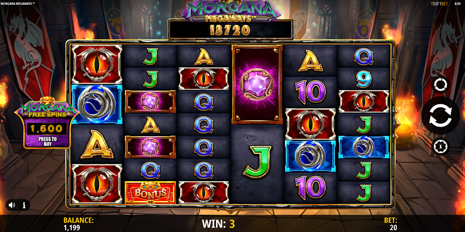Morgana Megaways slot screenshot