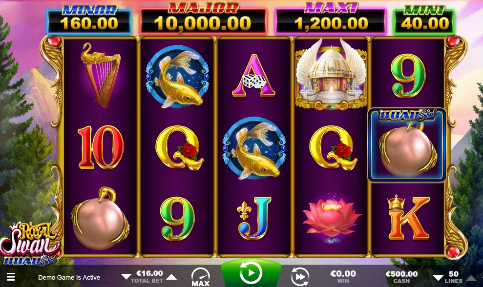 Royal Swan online slot reels by Ainsworth