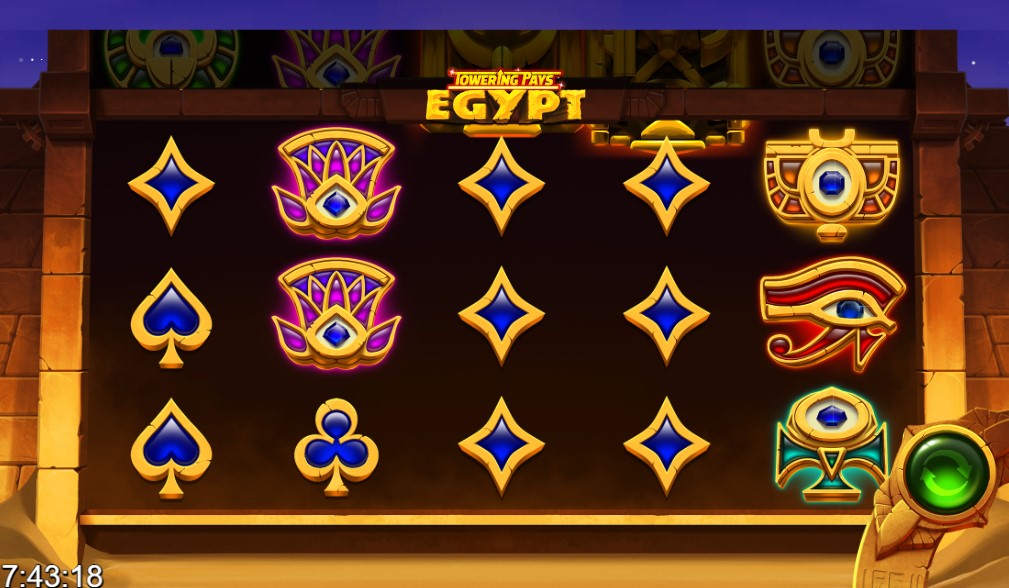 Towering Pays Egypt online slot by Games Lab