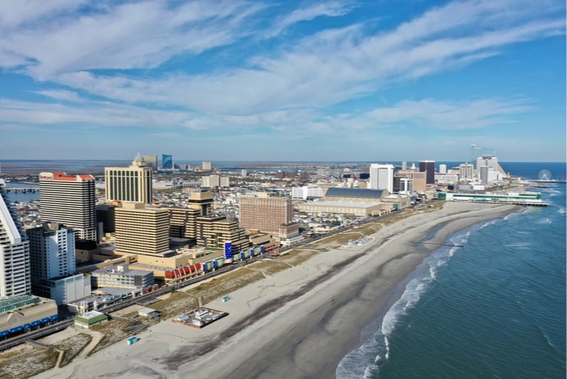 Aerial view of Atlantic City