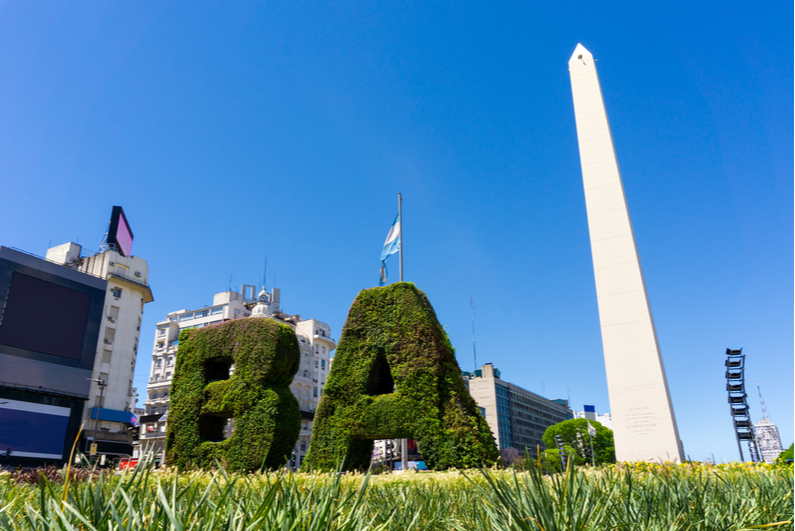 The Obelisk in Buenos Aires