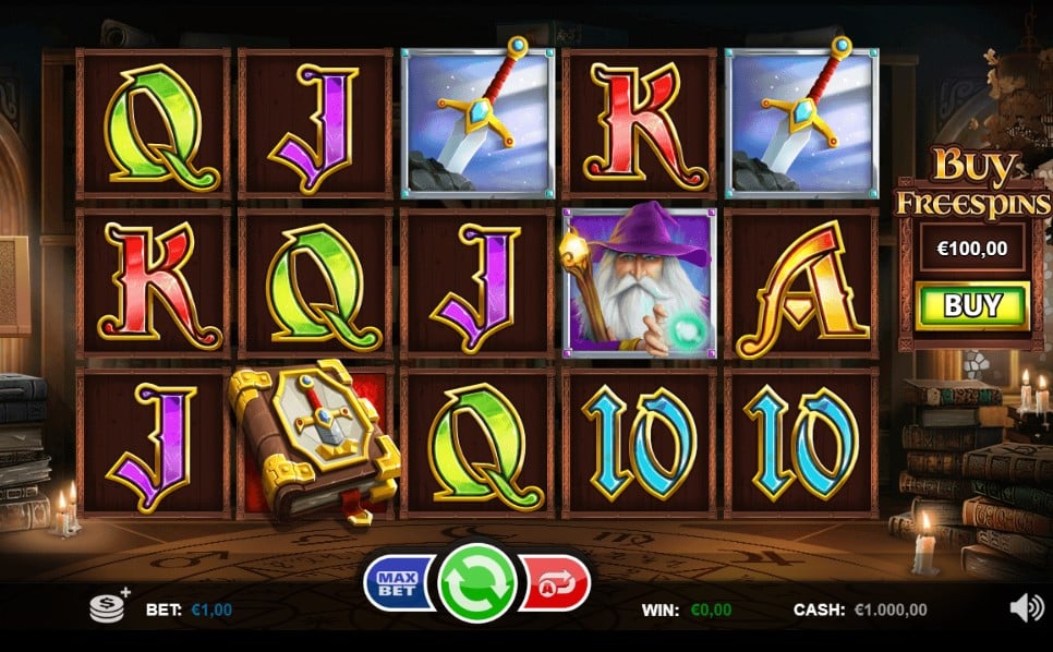 Book of Legends slot reels by Games Inc.