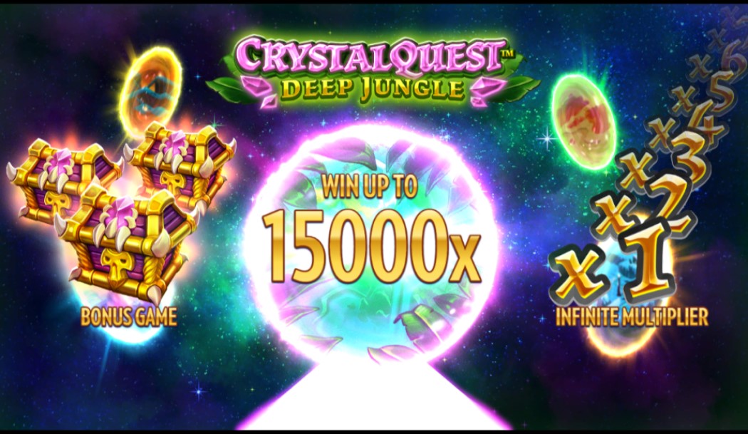 Crystal Quest: Deep Jungle slot loading screen by Thunderkick