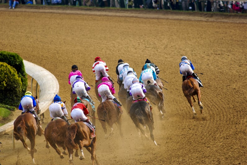 dirt track horse race