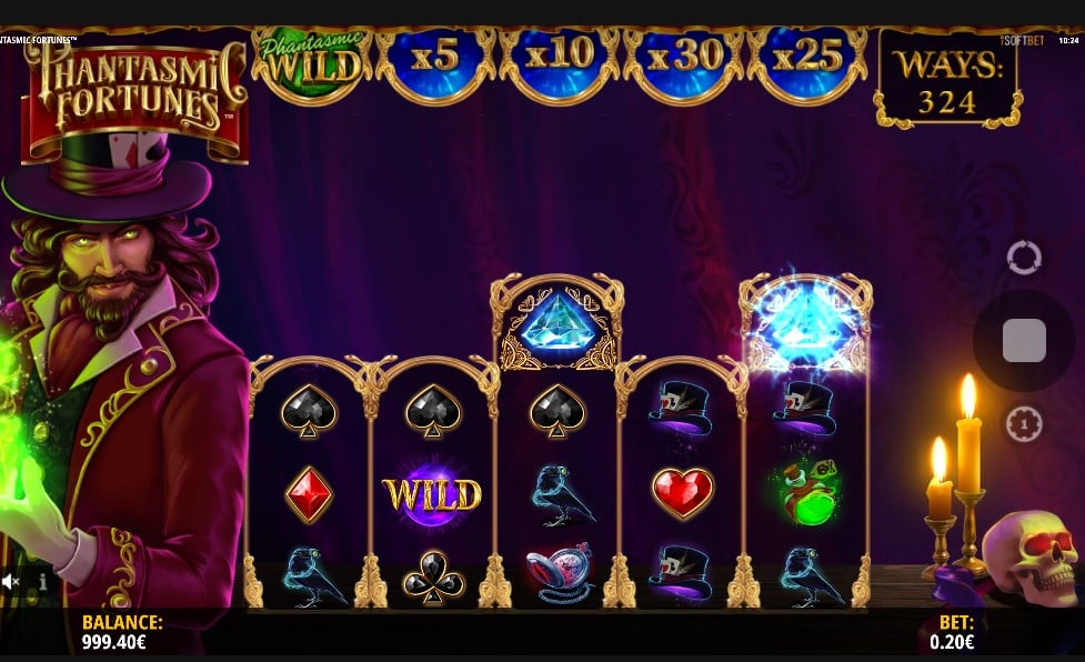 Phantasmic Fortunes online slot reels by iSoftBet