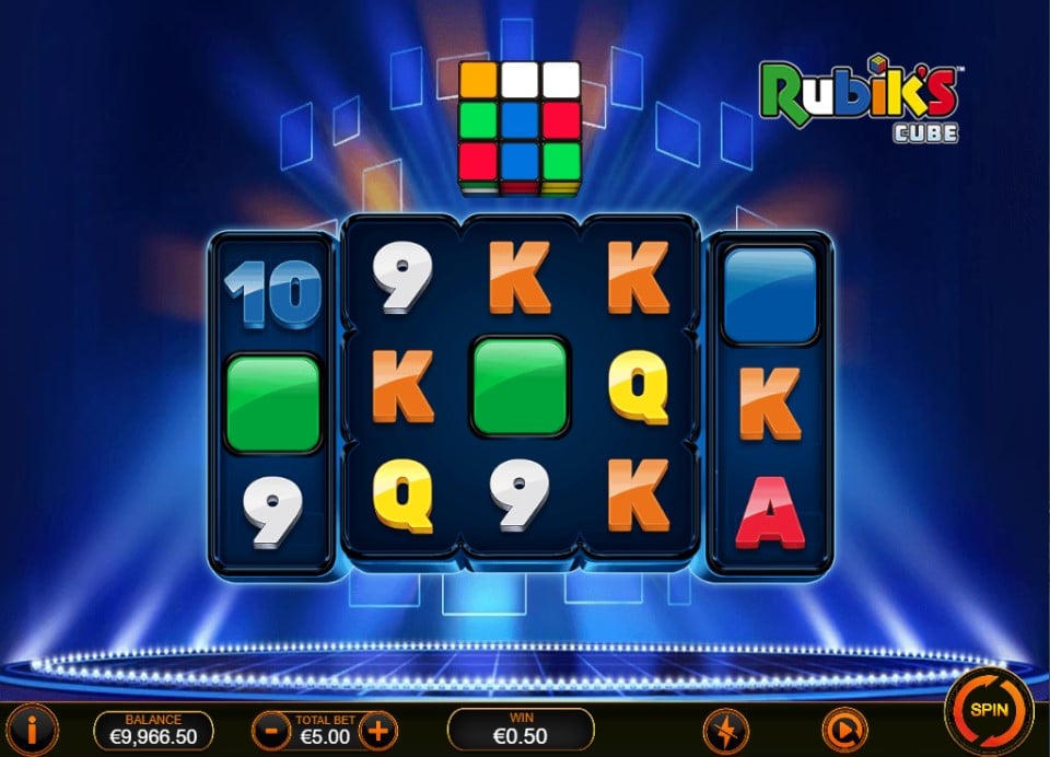 Rubik's Cube slot reels by Ash Gaming