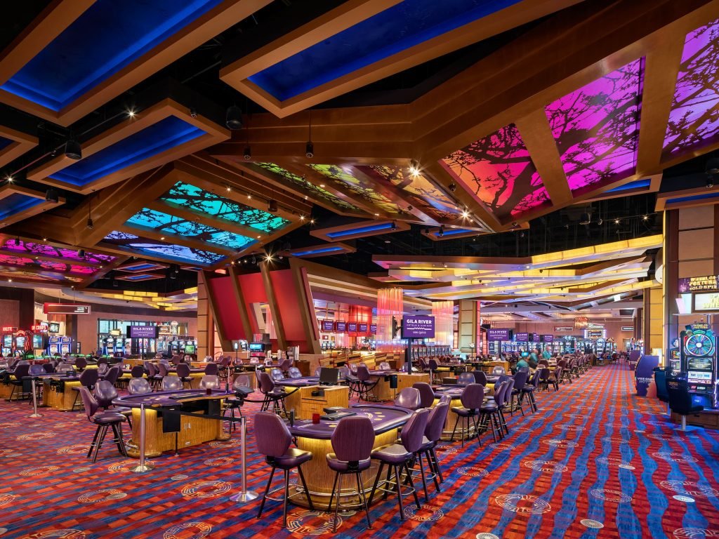 interior of a luxurious casino facility
