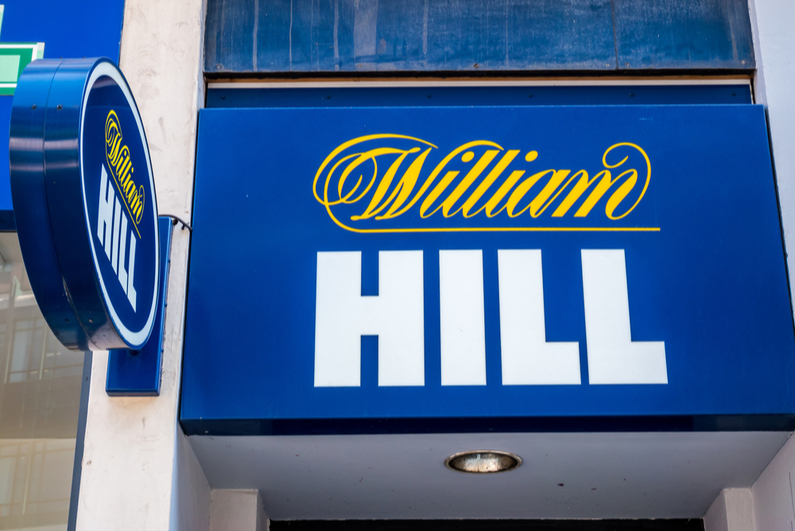 William Hill betting shop sign