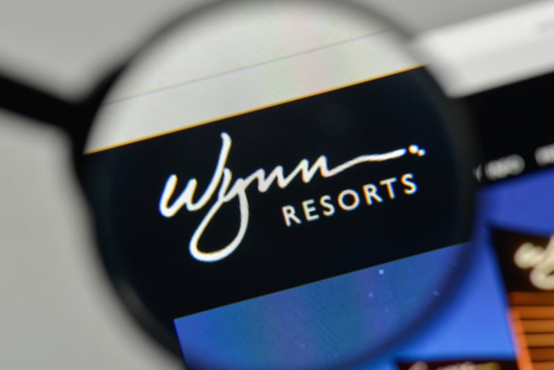 Wynn Resorts logo on the company's website