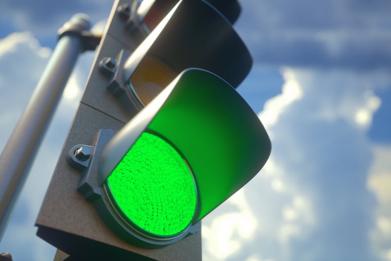Green traffic light