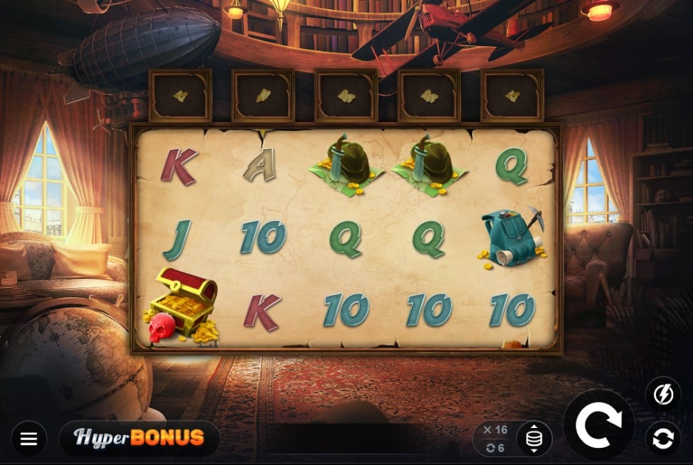 Sadie Swift Guns N Glyphs slot reels by Kalamba Games