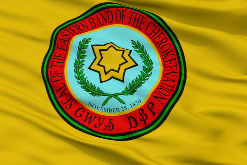 Eastern Band of Cherokee Indians flag