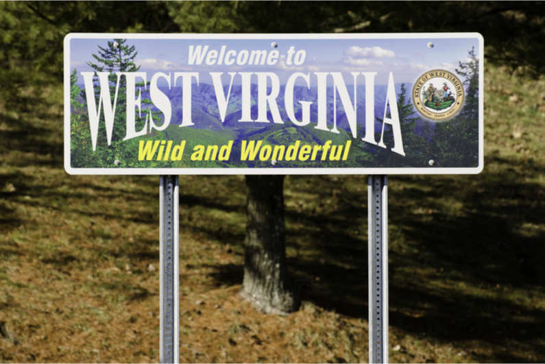 Welcome to West Virginia sign