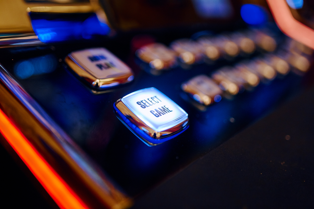 illuminated video gambling machine buttons
