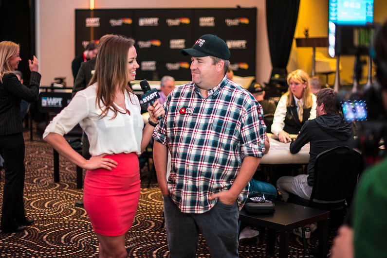 Chris Moneymaker being interviewed on the World Poker Tour